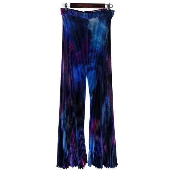 L'IDEE Bisous Pleated High Waisted Trouser Pants Women's 14‎ Galaxy Artsy Unique - Picture 8 of 15